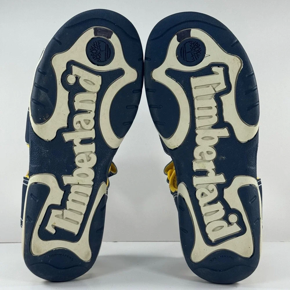 Timberland Adventure Seeker Boys‎ Navy Yellow Sandals A5798 Size 2 US